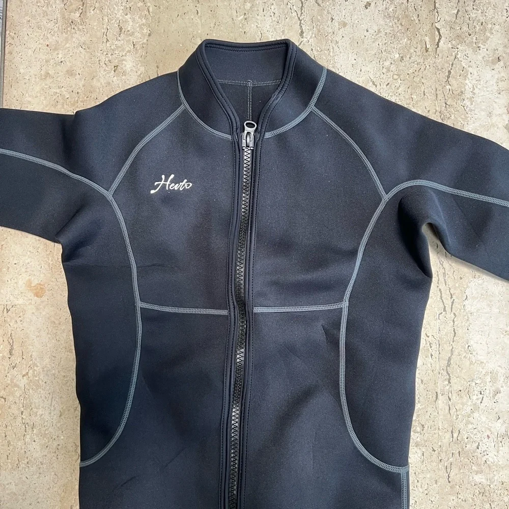 Hevto Men Wetsuit Tops and Vest 3/2mm Neoprene Jacket Size Small